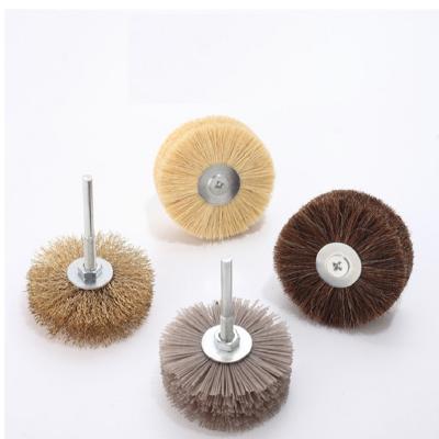 China Durable Industrial Wood Wheel Brush Wear Resistant Furniture Machine Tool Grinding Flower Head for sale