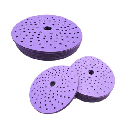 China Durable Purple Indasa Disc Sand Surface Polishing Automotive Sanding Paper For Car Polish for sale