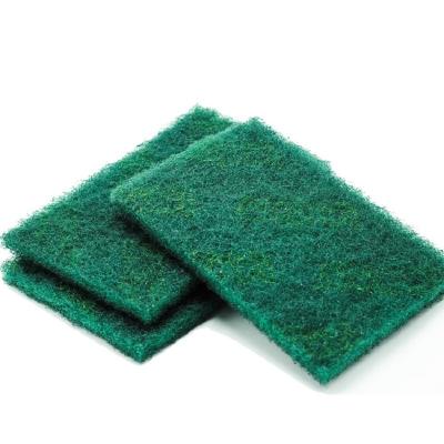 China High Efficiency 230*150mm Green Nylon Fiber Derusting Cleaning Polishing Abrasive Scouring Pad for sale