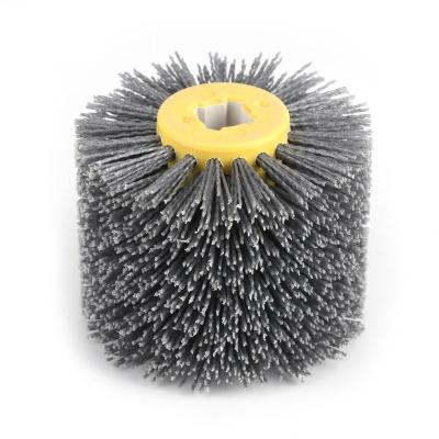 China Durable Circular Angle Grinder Abrasives Antique Steel Wire Drawing Drum Wheel Brush for Furniture Wood Polish for sale