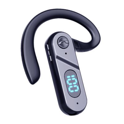 China Led display power bank V28 bone conduction BT headphones digital display sports business car wireless high power voice-activated answering headset for sale