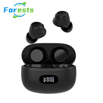 China Low Latency Forest TWS YK21 Earphone BT Headphones Wireless LED Display 9D Wireless Touch Control Stereo Headsets Earphone for sale