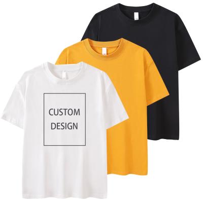 China 2021 Drop Shoulder Anti-pilling Plus Size T Shirts OEM/ODM Wholesale Heavy Cotton 100% Cotton Oversized T-shirt for sale