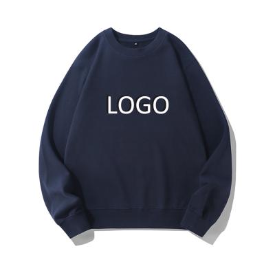 China Men's Quality Cotton Blank Anti-Shrink Custom Logo Crew Neck Oversized Embroidered Hoodies and Sweatshirts for sale