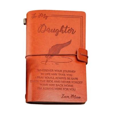 China Promotion/Gift Voyager Notebook Traveler Journal Vintage Refillable Planner/Notepad/Planner To My Dad Daughter Leather Journal for sale