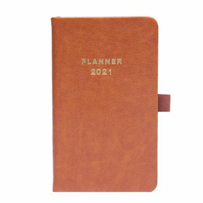 China Inner Pockets Custom Hardcover Calendar Planner 2022-2023 Debossed Mini Journal Pocket Diary Notepad with Inner Pockets Appointment Book for sale