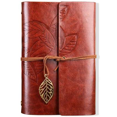 China Vintage A6 PU Leather Vintage A6 Foil Sublimation Blank Refillable Notebook Refillable Notebook With Logo Amazon Hot Selling Custom Made for sale