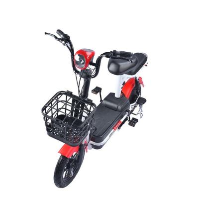 China New stylish carbon steel 48v 12a electric bike with wattage 350w electric bicycle for sale