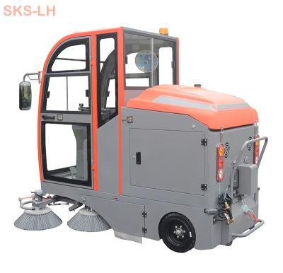 China Wholesale Hotels SKS-LH S9 Machine Clean Industrial Road Sweeper Electric Car Ride On Floor Sweeper for sale