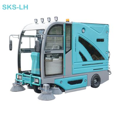 China China Professional Outdoor Electric Hotel Truck Sweeper Vacuum Street Dirt Dust Leaves Waste Floor Paper Removers for sale