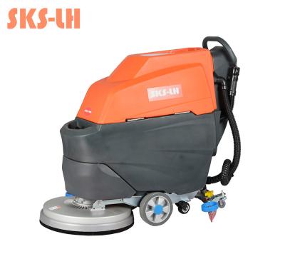 China SKS-LH Hotels Machine Equipment Dryer Tile Cleaning Washing Marble Walk Behind Electric Floor Scrubber for sale