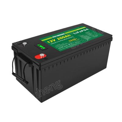 China Toys 100Ah 150Ah 200Ah 300Ah 400Ah 500Ah Rechargeable Lithium Ion Battery Solar Pack Deep Cycle Solar 12V 200Ah BMS Battery LiFePO4 for sale