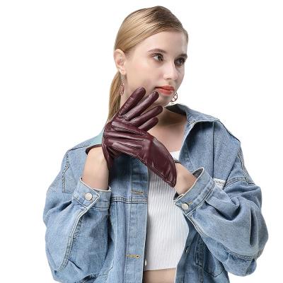 China Simple Women's Touch Screen Gloves Texting Warm Winter Driving Outdoor And Indoor Fashion Gloves for sale