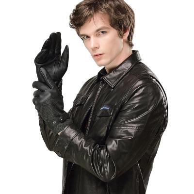 China Simply 100% Genuine Leather Gloves For Men Casual Outdoor Leather Gloves for sale