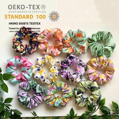 China Eco-friendly Personality Style Women Fashion Silk Pet Hair Temperament Female Hair Rings For Braids for sale