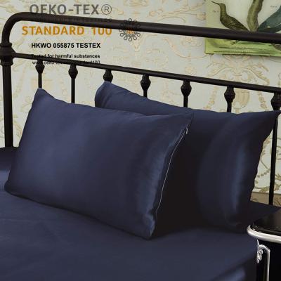 China Manufacture 16MM 19MM 22MM 6A100% Mulberry Silk Pillow Case Anti-static Custom Hot Sales Oeko Tex 100 Silk Pillowcase for sale