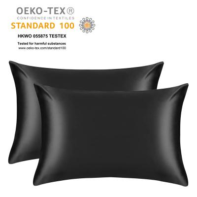 China Oeko Tex 16MM 19MM 22MM 6A100% Mulberry Silk Pillow Case Anti-static Hot Sales Silk Pillowcase for sale