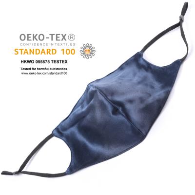 China Eco-Friendly Luxury 100% Silk Face Mask Mulberry Silk Face Cover With Oeko Tex for sale