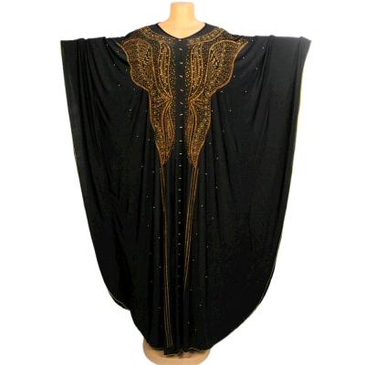 China Anti Static Turkish Muslim Abaya Knitted Ice Silk Kaftan Dresses for sale