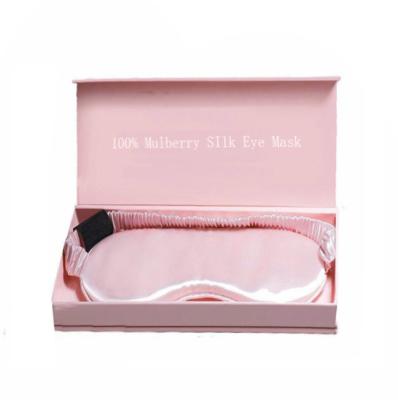 China Dark Circles Customized Wholesale Blackout Mulberry Silk Sleep Luxury 100% Silk Eye Mask for sale