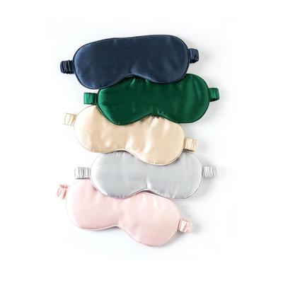 China Dark circles sale of good quality sleep eye mask silk eye mask with elastic headband for sale