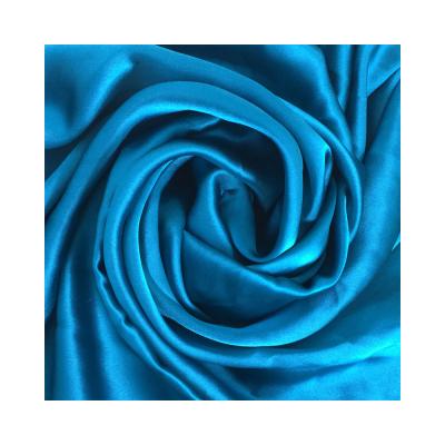 China Soft 100% Silk Satin Pure Color Antibacterial Charmeuse Color Pure Silk Fabric And Comfortable for sale