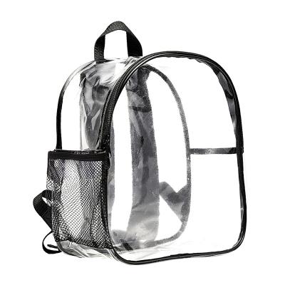 China Waterproof And Dustproof Clear PVC Waterproof Sports Securityless Backpack for sale