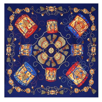 China Set As Video Show 100 90x90 Custom Scarf 70x70 Mulberry Silk 100% Silk Scarf for sale