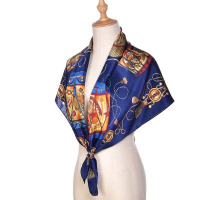 China Different Square Sizes Design Custom Logo Shawl Ethnic Bandanas Scarves Feminine Ladies for sale