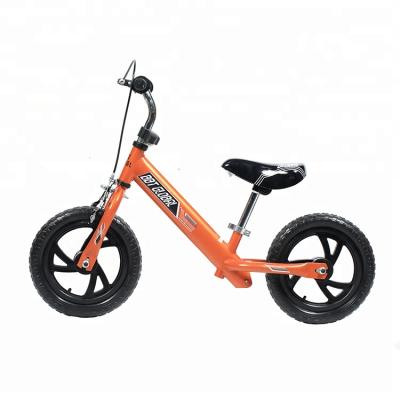 China Child Two Mini Steel Wheels Automatic Balance Bike 12 With Brake for sale