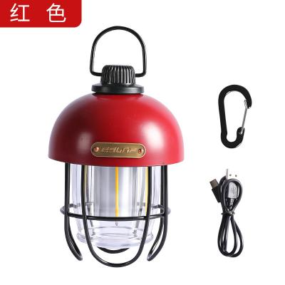 China Camper Fishing Retro Emergency Vintage Hiking Ten Lamp Rechargeable Outdoor Dimming Portable Led Stand 360 Camp Light for sale