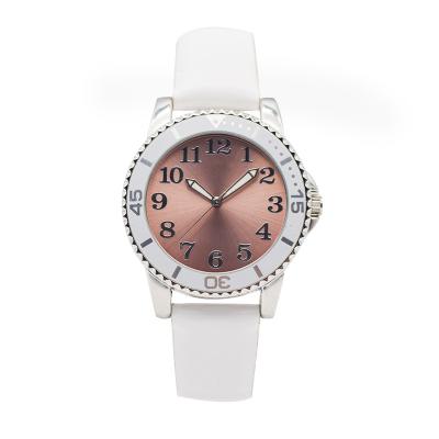 China Ivory White PU strap Quartz Watch For Unisex,Classic ,Elegant And Fashion Among The Young.OEM Logo Brand. for sale