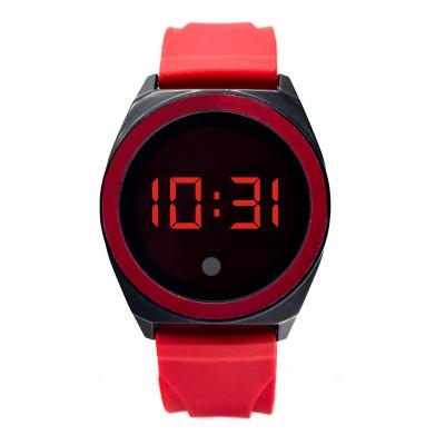 China Cool style Led Touch Screen Watch gun alloy case color filled TPU band for sale