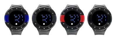 China Custom LED Digital Watch with silicone strap / women wrist watch , China movement for sale