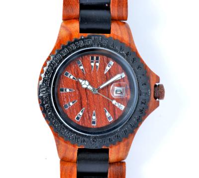 China Luxe natuurlijke houten horloges/Houten Armbandhorloge voor dames, multikleur Te koop