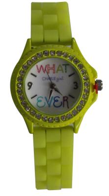 China Three Bead Strap Children Watch - Bling Stones, Silver Up Scale, Hole Punched for sale