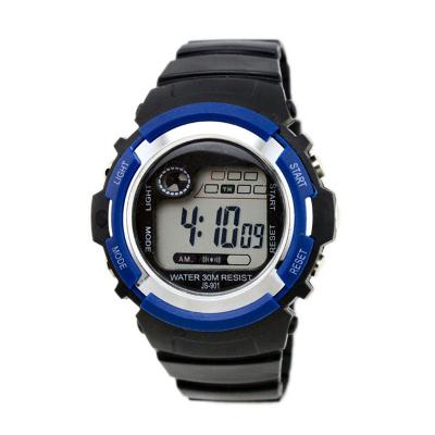 China Reloj mecánico fresco negro del reloj de Digitaces de los muchachos de los deportes con la alarma en venta