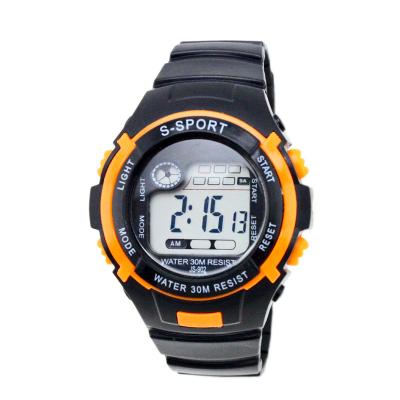 China Large Face Analogue Childrens Digital Watches Mens Sport Watches Black for sale