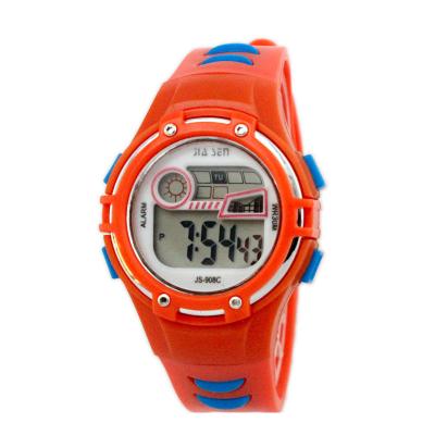 China Childrens Fashion Orange Kids Digital Watches Athletic Watches for sale