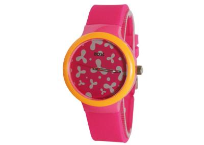 China Plastic Case Quartz Sport Watch / Red Girls Quartz Movement Watch for sale