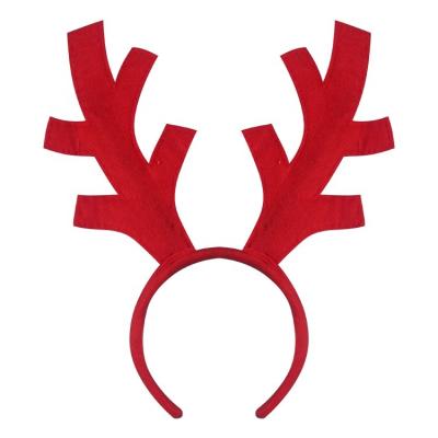 China Merry Christmas Decoration Christmas Reindeer Headband with Classic Children's Handmade Headband Male Santa Big Gold Bells Antler Ears and Girl Reindeer for sale