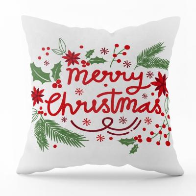 China New Year Christmas Party Decorations Amazon Hot Sale Elk Letters Home Decor Sofa Cushion New Old Man Garland Love Pattern Pillowcase Christmas Pillow 'Christmas tree for sale