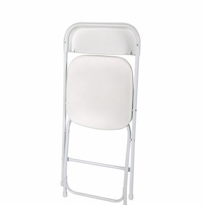 China Modern Loveseat White Outdoor Wedding Chairs Plastic Folding Chairs For Parties for sale