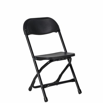 China 2023 Modern Hot Selling Factory Directly Supply Black White PP Resin Folding Chair Used Party And Wedding Events Chair for sale