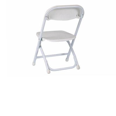 China UV Protective Stylish Design Outdoor Padded Wimbledon High Quality White Plastic Folding Chair For Party for sale