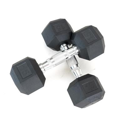 China dumbbell factory wholesale price rubber covered dumbbell set 30kg at good price for sale