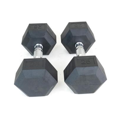 China Dumbbell Factory Outlet Dumbbell Set Cast Dumbbell Rubber Covered Dumbbell With Good Price for sale