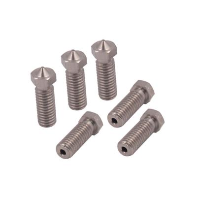 China Factory M6 0.2-1.2mm 3D Printer Volcano Nozzle Extra Lengthen Stainless Steel For 1.75mm Filament for sale