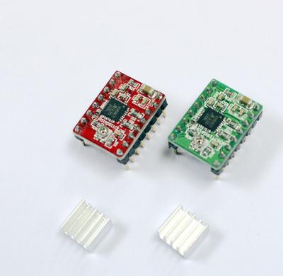 China Reprap Stepper Motor Driver A4988 Motor Module Green With Red A4988 Aluminum Heatsink for sale