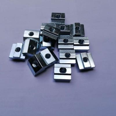 China Retail Industry T Sliding Nut Block M4 M5 M6 M8 Slide For EU Standard 40 Profile Slot 10mm Aluminum CNC Part for sale